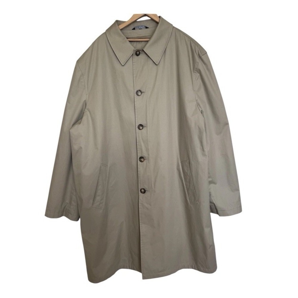 VTG Ralph Ralph Lauren Waterproof Trench Coat Lined Mens Size 2XLT Beige